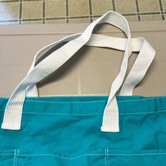 Turquoise beach bag - Picture 2 of 8